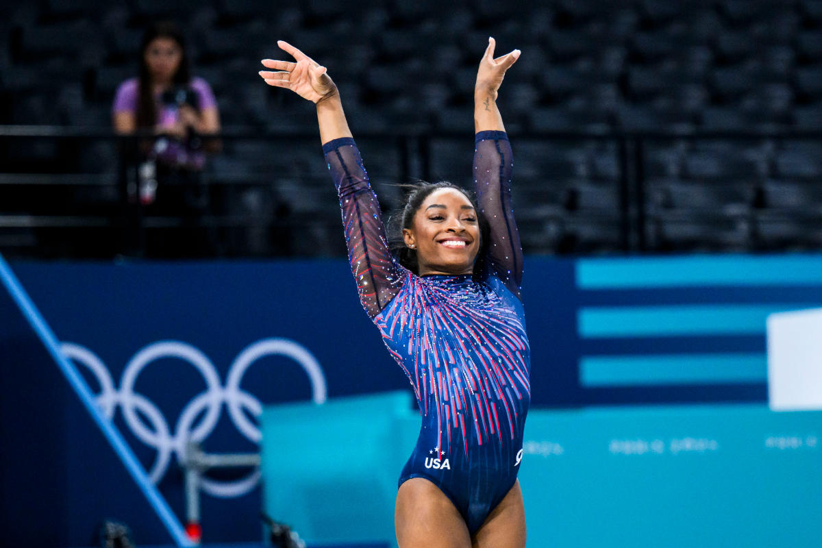 Simone Biles Floor Exercise 2024 Binny Cheslie